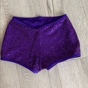 Purple Sequin Cheer Brief